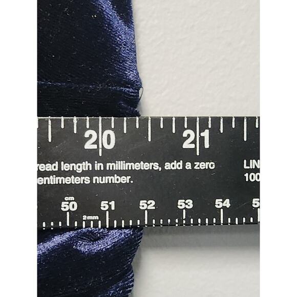 Ever Pretty Velvet Dress Women's 22 NWOT Blue Pink Ombre Sequin Stretch V Neck - Picture 6 of 11